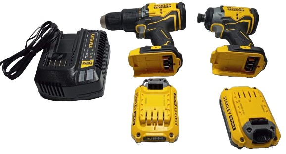 COMBO BARRENO PERCUTOR Y ATORNILLADOR DE IMPACTO STANLEY